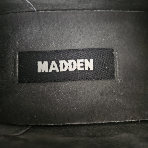 Steve Madden Mens M Trace Slip On Loafers Square Toe 10.5 Black Dressy - Picture 7 of 10